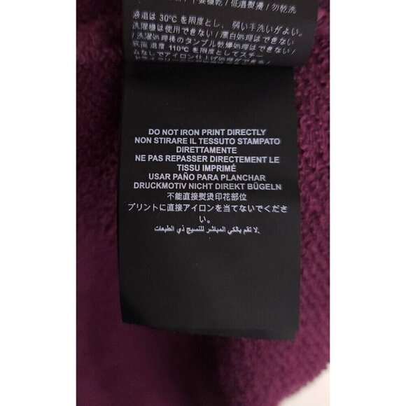 Palm Angels Teddy Bear Print Sweatshirt L Mens Plum - Picture 16 of 16